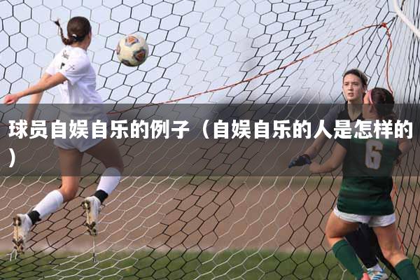 球员自娱自乐的例子（自娱自乐的人是怎样的）
